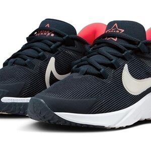 Nike Black and Red Sneakers Classic Design